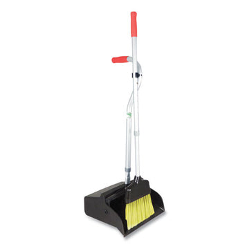 Unger® Telescopic Ergo Dust Pan With Broom, 12" Wide, 34" To 44" Pan, 47" To 57" Broom, Metal-vinyl-cotton, Black-silver-red freeshipping - TVN Wholesale